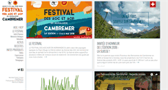 Desktop Screenshot of lesrencontresdecambremer.fr