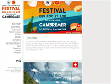 Tablet Screenshot of lesrencontresdecambremer.fr